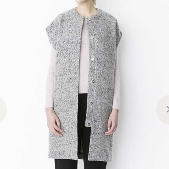 storm & marie ash waist coat ice vest jacket small extra small wool blend 2/34 - Picture 3 of 16